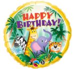 Fólia Lufi 18" - Boldog születésnapot és dzsungel