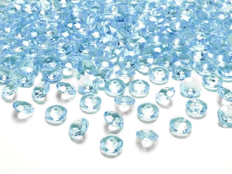 Gyémánt konfetti, türkiz, 12mm