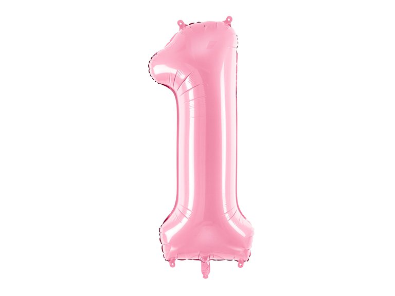 Fólia Lufi Szám 1, 86cm, rózsaszín